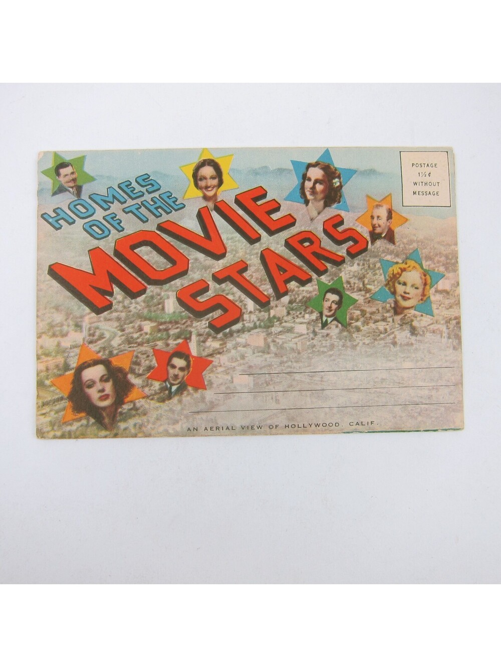 Hollywood California Homes of Movie Stars Souvenir 12 Views Leporello Vintage